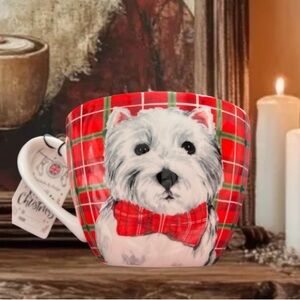 Portobello By Design Christmas Themed West Highland Terrier Coffee/Tea Mug.